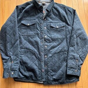 Men's Quilted Reversible Jacket - Blue